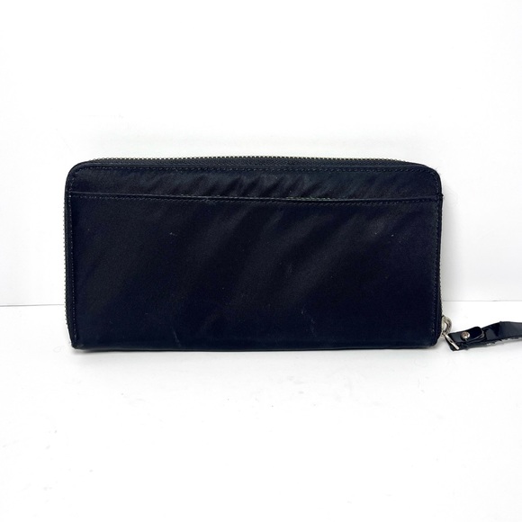 Kate Spade Black Nylon Accordion Zip-Around Wallet - Picture 2 of 6